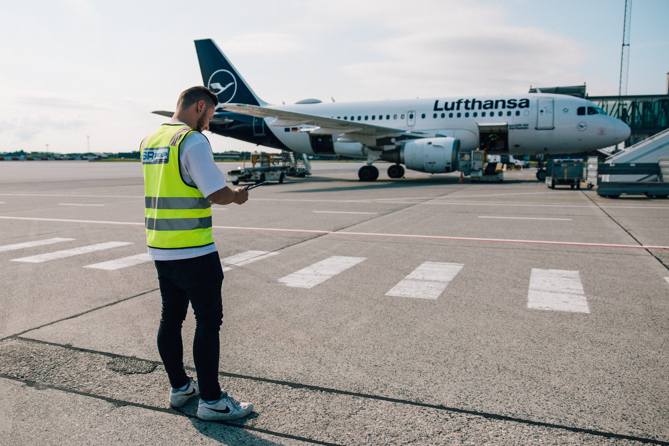 Bilde på en flyplass